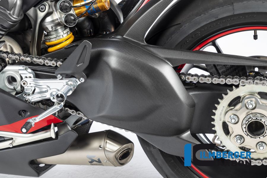 Ilmberger Carbon Swingarm Cover (Matte) - Ducati Panigale V4 / V4S